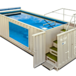 Piscina contenedor panorámica de 12 metros