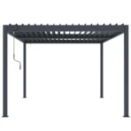 Pérgola bioclimática 3x4m | Lamas de aluminio y acero | Carmona Antracita - Imagen 5