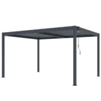 Pérgola bioclimática 3x4m | Lamas de aluminio y acero | Carmona Antracita - Imagen 6