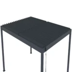 Pérgola bioclimática 3x4m | Lamas de aluminio y acero | Carmona Antracita - Imagen 8