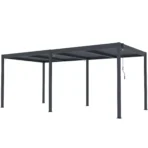 Pérgola bioclimática 3x6m | Lamas de aluminio y acero | Ronda Antracita - Imagen 4