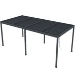 Pérgola bioclimática 3x6m | Lamas de aluminio y acero | Ronda Antracita - Imagen 5