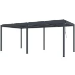 Pérgola bioclimática 3x6m | Lamas de aluminio y acero | Ronda Antracita - Imagen 7