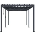 Pérgola bioclimática 3x6m | Lamas de aluminio y acero | Ronda Antracita - Imagen 8