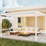 Pérgola bioclimática 3x4m | Lamas de aluminio y acero | Carmona Blanco
