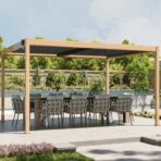 Pérgola bioclimática 3x4m | Lamas de aluminio y acero | Carmona Madera