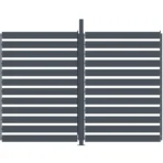 Persiana lateral ajustable de aluminio antracita para pérgola | 3m - Imagen 4