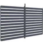 Persiana lateral ajustable de aluminio antracita para pérgola | 4m - Imagen 5