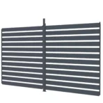 Persiana lateral ajustable de aluminio antracita para pérgola | 4m - Imagen 4