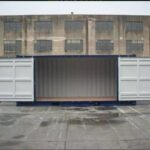 CONTENEDOR DE ACCESO LATERAL ABIERTO/LLENO DE 20 PIES AZUL 1