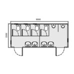MODULO SANITARIO PREFABRICADO SANI MASTER MIXTO - Imagen 5