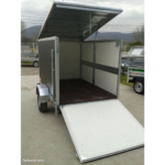 Remolque furgoneta 207 X 132X 143cm ptac 500/750 kg con plataforma de carga y techo elevable