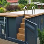 Piscina contenedor de 6,2 m x 2,5 m con bomba de calor, paquete Premium