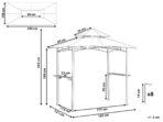 Gazebo NARO Metal Beige - Imagen 11