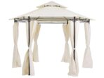 Gazebo PORTEL Metal Beige