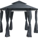 Gazebo PORTEL Metal Gris Grafito