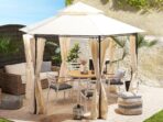 Gazebo PORTEL Metal Beige - Imagen 2