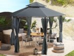 Gazebo PORTEL Metal Gris Grafito - Imagen 2