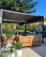 Gazebo LED PARGA Gris Oscuro - Imagen 3