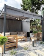 Gazebo LED PARGA Gris Oscuro - Imagen 4