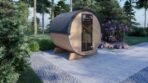 Sauna Exterior Barril Preston, 2.3×2.0 - Imagen 3