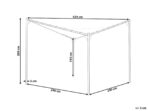 Gazebo AVENTINE Metal Beige - Imagen 8