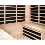 Sauna de infrarrojos con paneles de carbono 3200W LUXE 4 lugares - Imagen 18