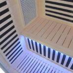 Sauna de infrarrojos LOIS para 2 personas - con paneles de carbono de 1900W y controlador wifi - Imagen 14