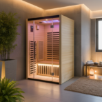 Sauna de infrarrojos LOIS para 2 personas - con paneles de carbono de 1900W y controlador wifi