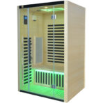 Sauna de infrarrojos LOIS para 2 personas - con paneles de carbono de 1900W y controlador wifi - Imagen 7