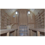 Sauna exterior Barril de madera termotratada para 4 a 6 personas - SNÖ - Imagen 10