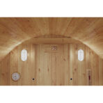 Sauna exterior Barril de madera termotratada para 4 a 6 personas - SNÖ - Imagen 12